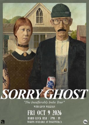 Sorry Ghost & Kevin Walkman at Hard Luck Bar event