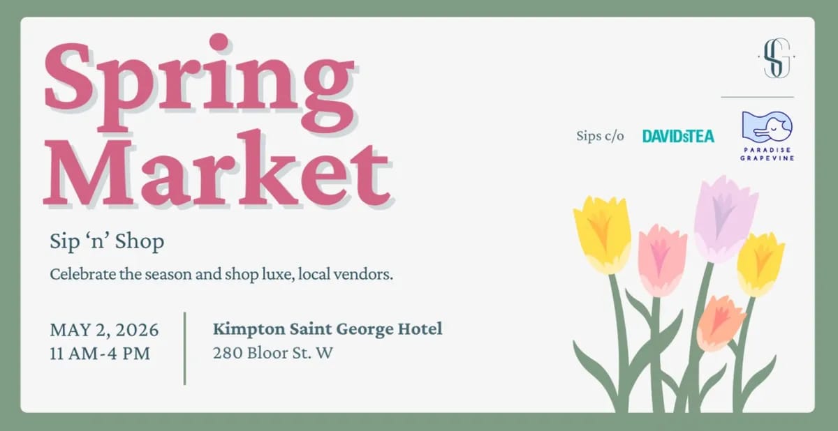 Spring Market Sip ‘n’ Shop at The Kimpton Saint George event