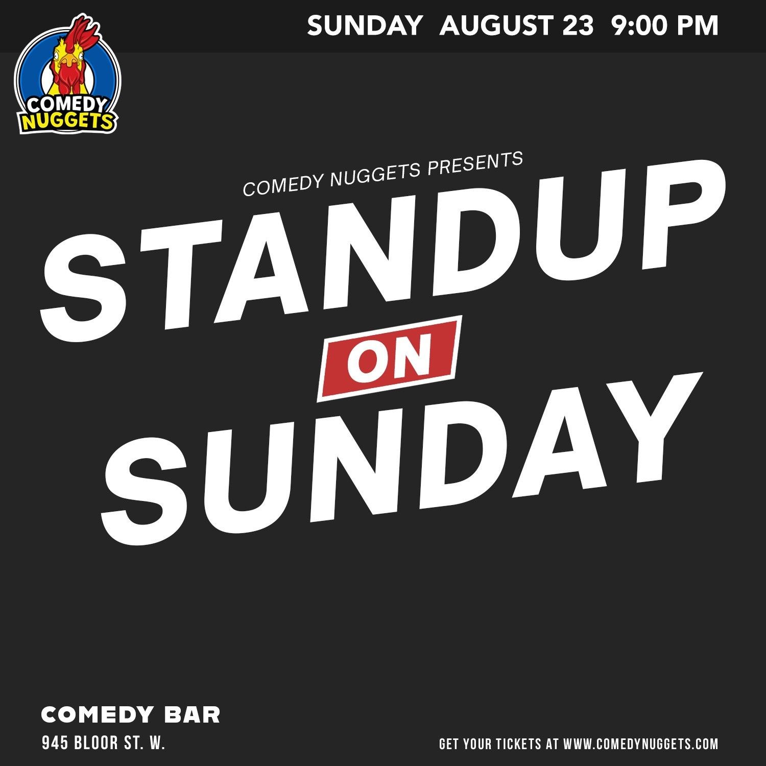Standup on Sunday event