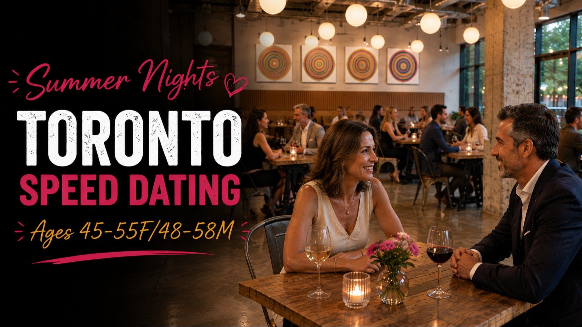 Summer Nights Toronto Singles Speed Dating (Ages 45-55F/48-58M) event