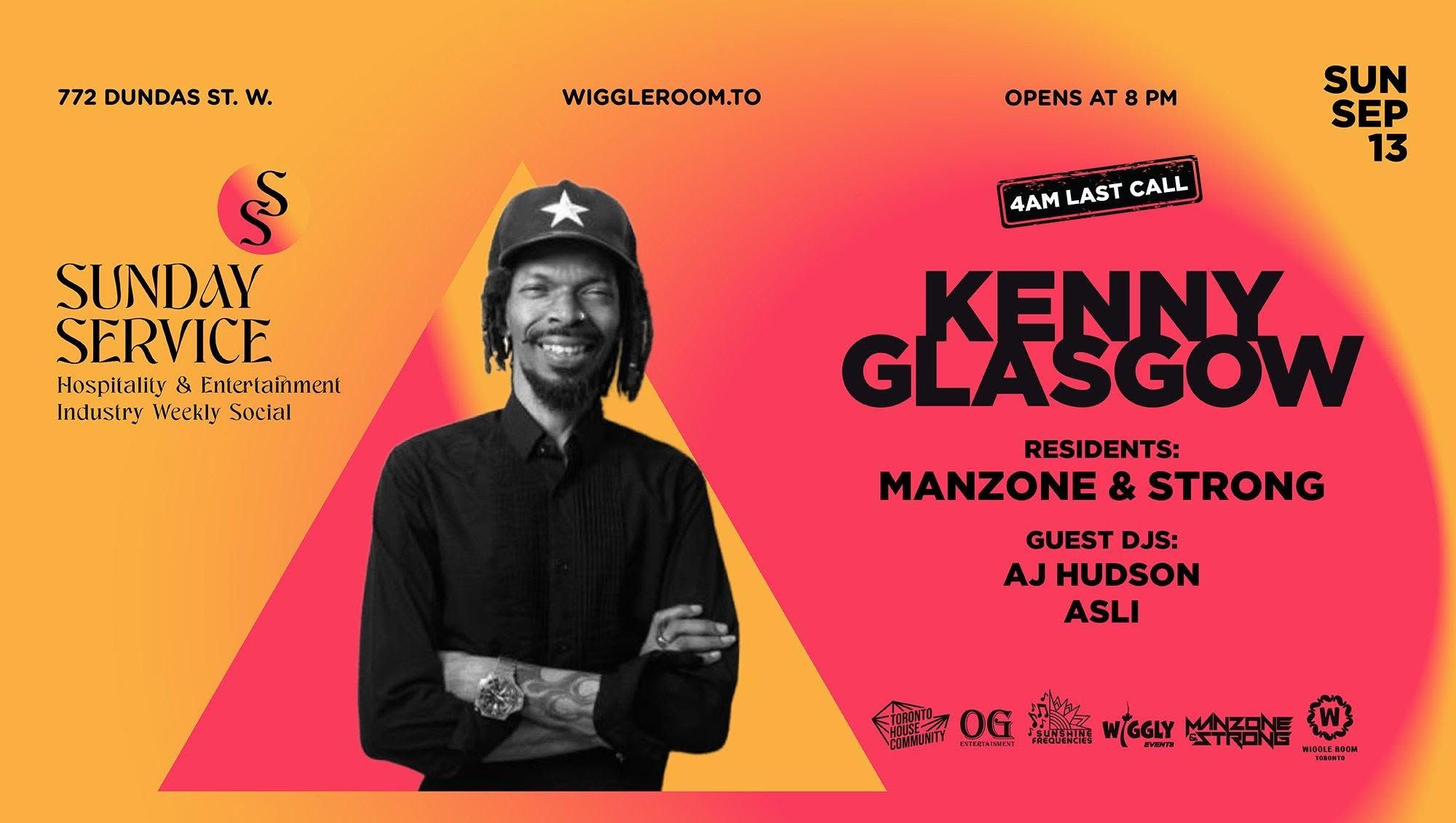 Sunday SerVice: KENNY GLASGOW [house set] | Manzone & Strong event