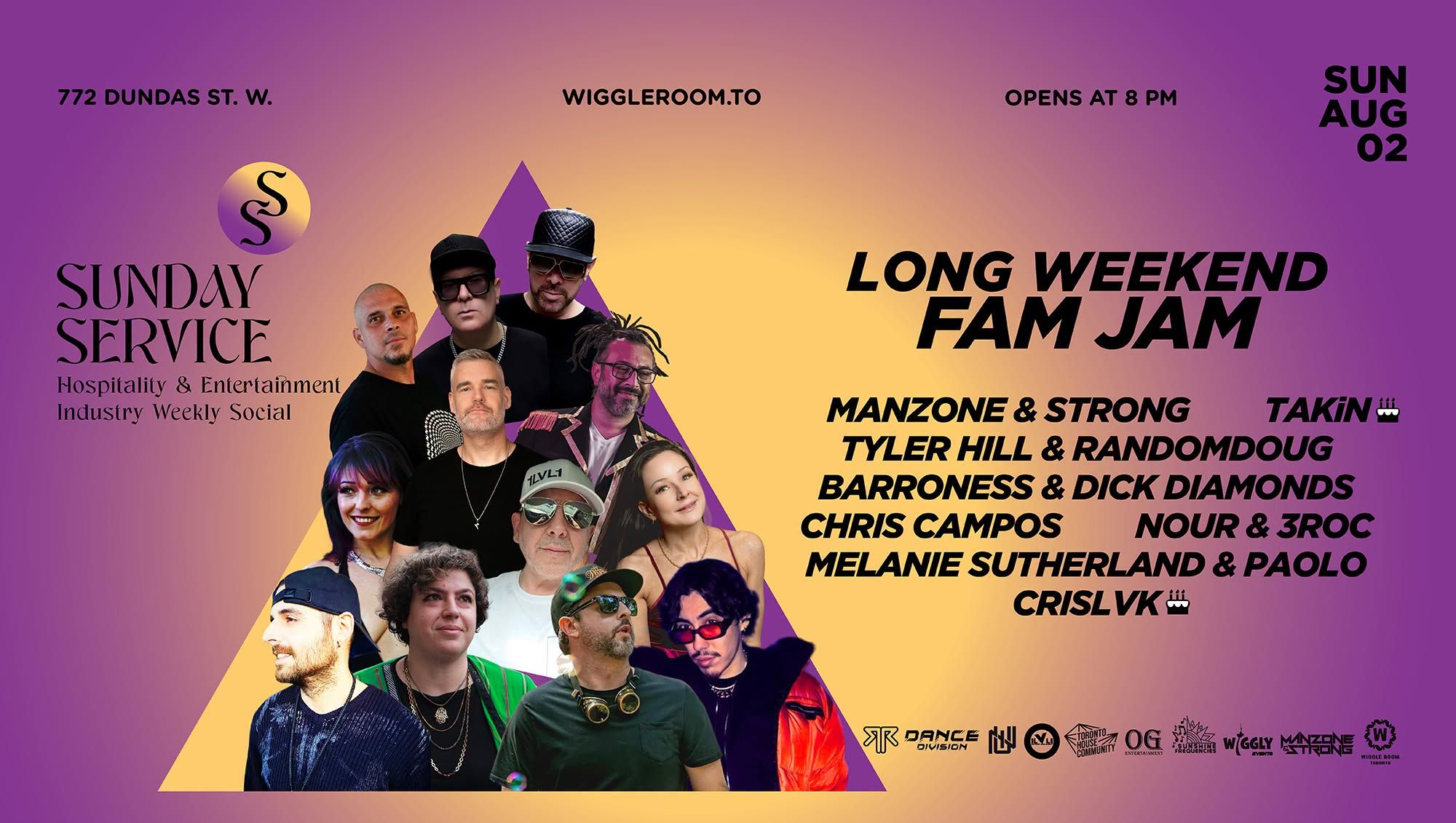 Sunday SerVice: Long Weekend FAM JAM event