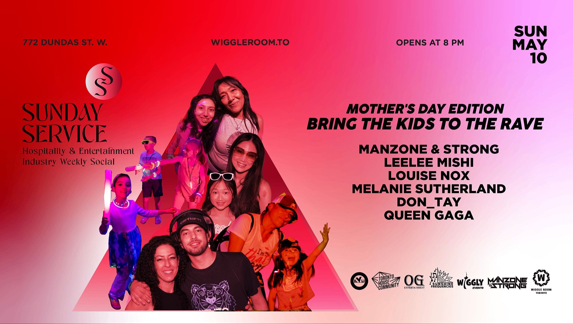 Sunday SerVice: Bring Your Kids To The Rave – Mother’s Day ed event