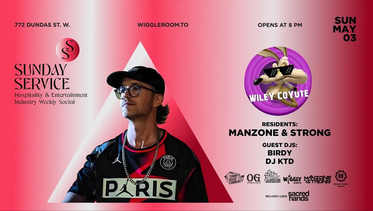Sunday SerVice: Wiley Coyote | Manzone & Strong event