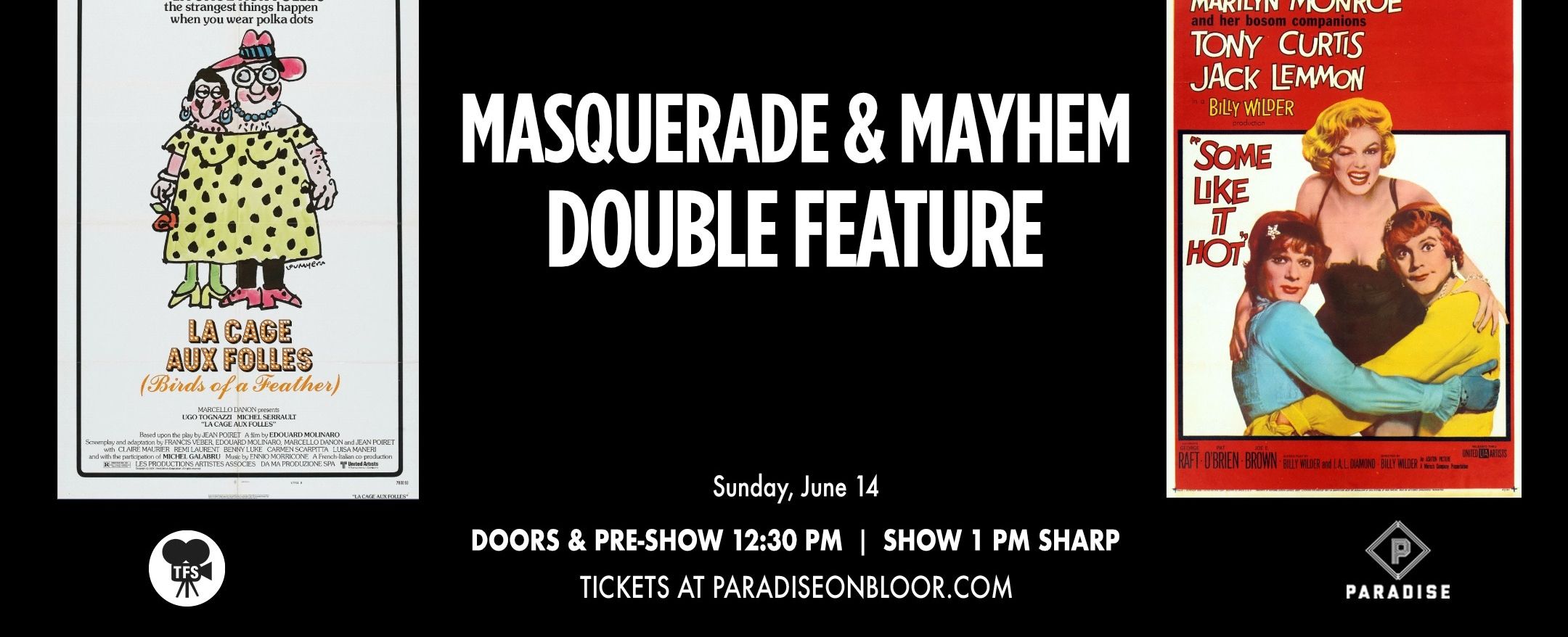 TFS Presents Masquerade & Mayhem Double Feature event