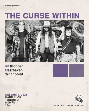 The Curse Within w/ Klobber, Resthaven & Witchpoint event