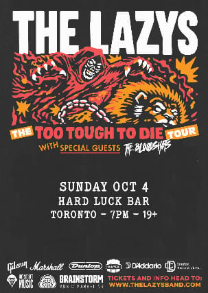 The Lazys & The Bloodshots at Hard Luck Bar event