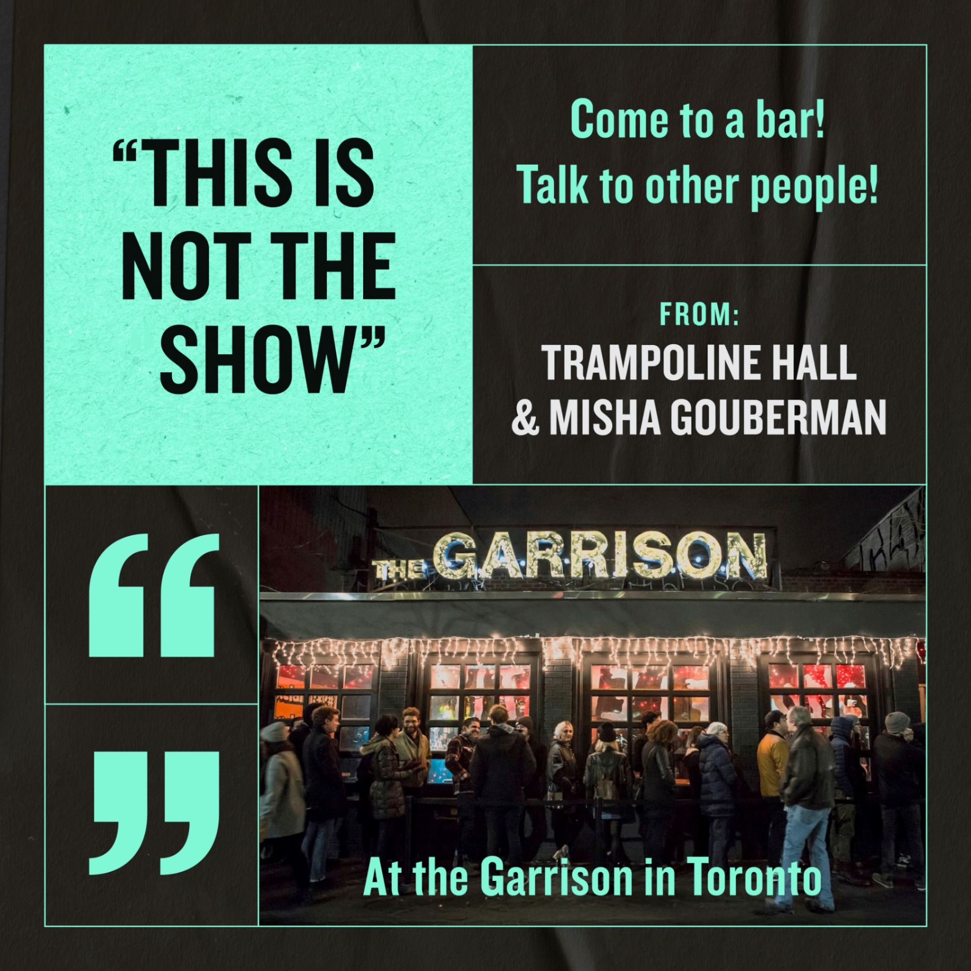 This is Not the Show/Trampoline Hall Party event