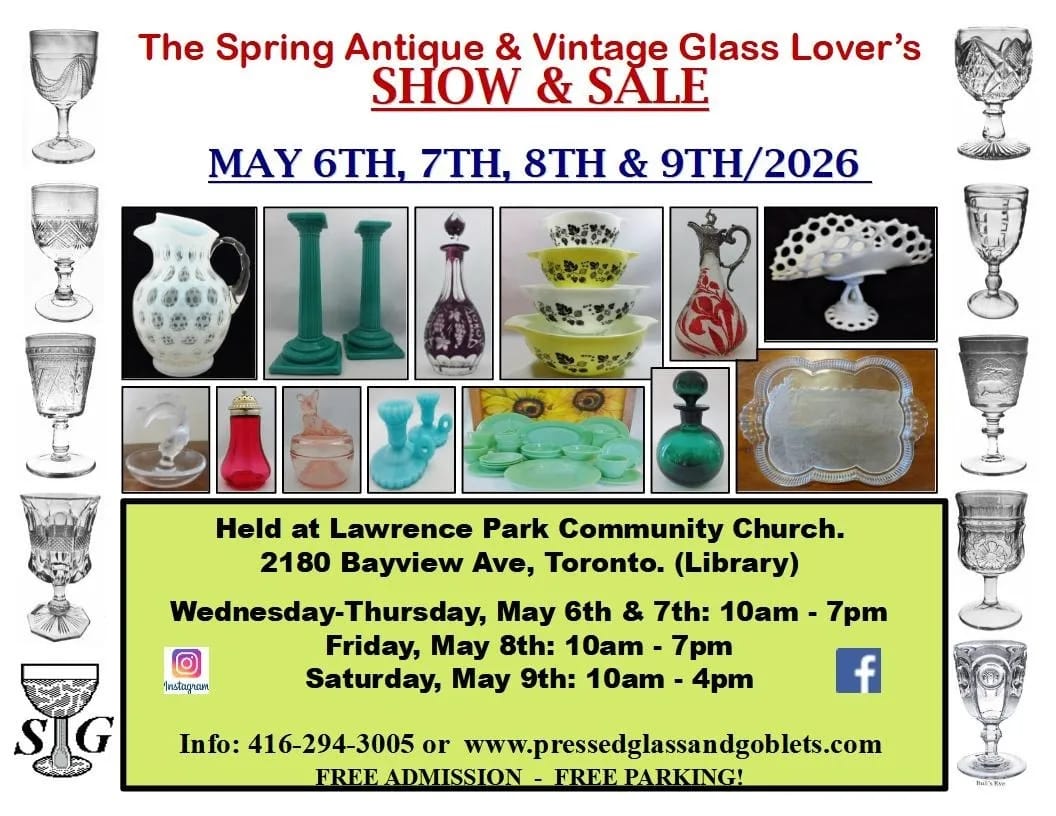 Toronto Antique & Vintage Glass Lover’s Show & Sale. event