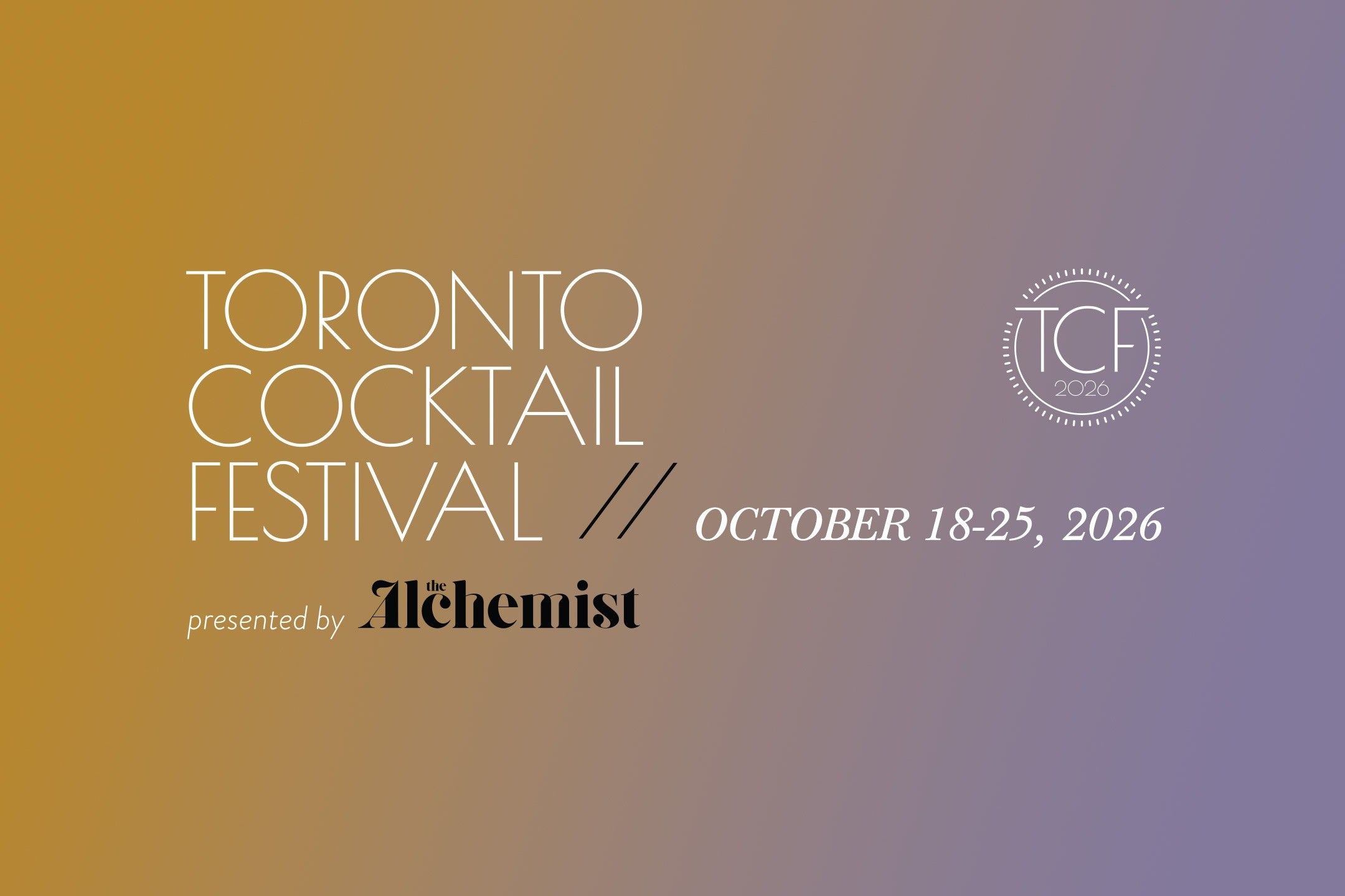 Toronto Cocktail Festival event