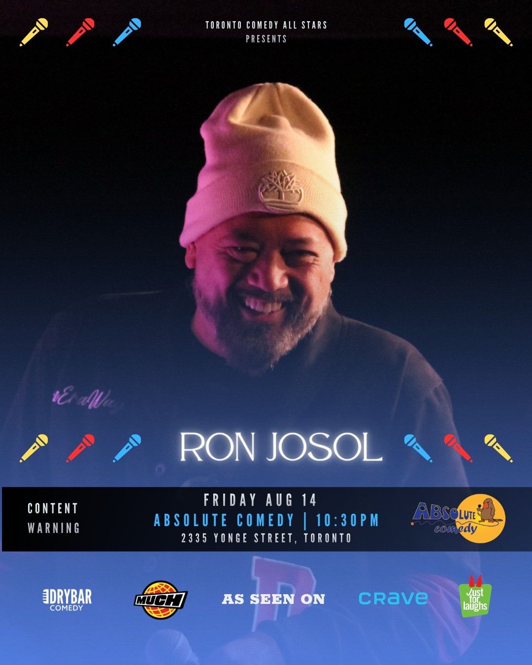 Toronto Comedy All Stars presents Ron Josol event