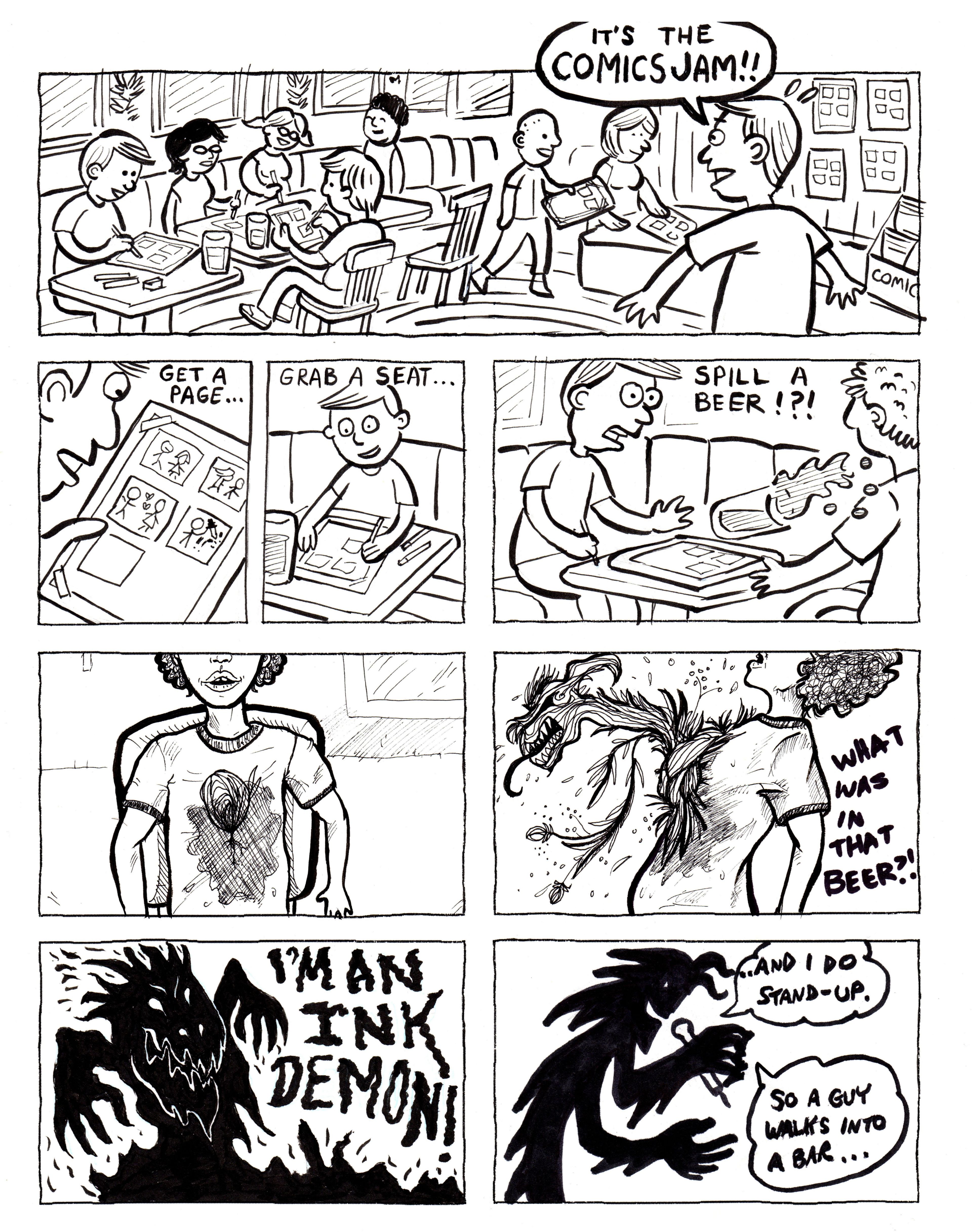 The Anguished August Toronto Comic Jam event