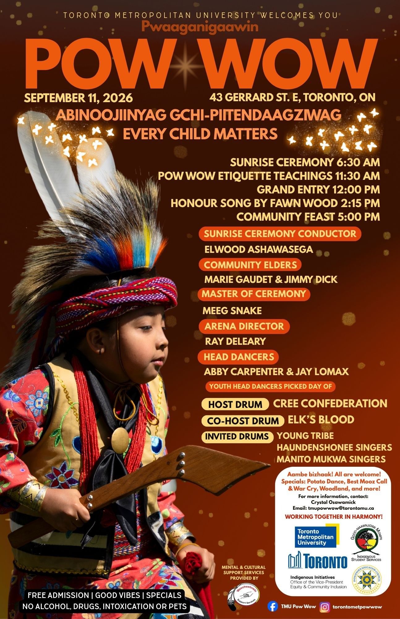 Toronto Metropolitan University Pwaaganigaawin (Pow Wow) event