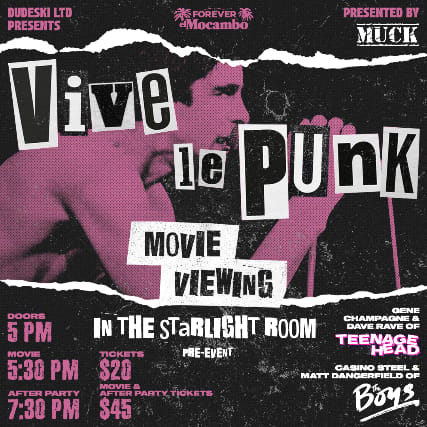 VIVE LE PUNK Movie Viewing event