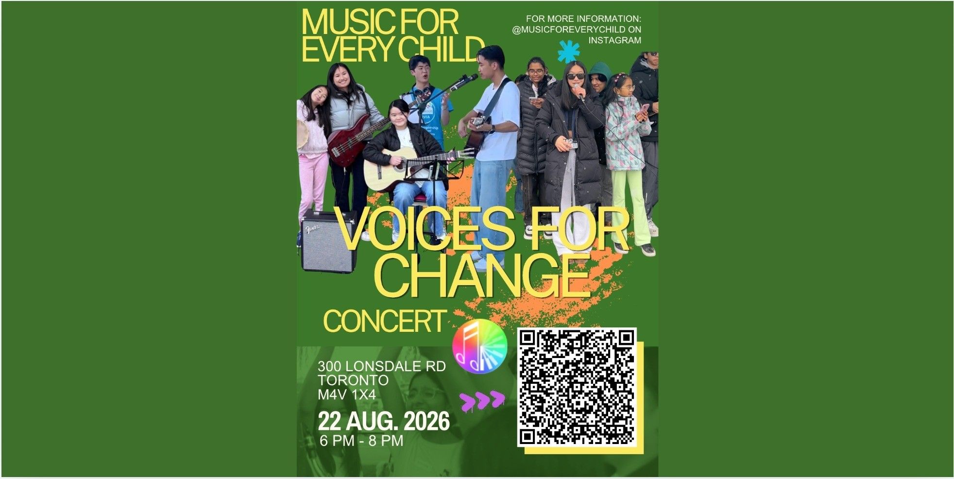 Voices for Change Concert event