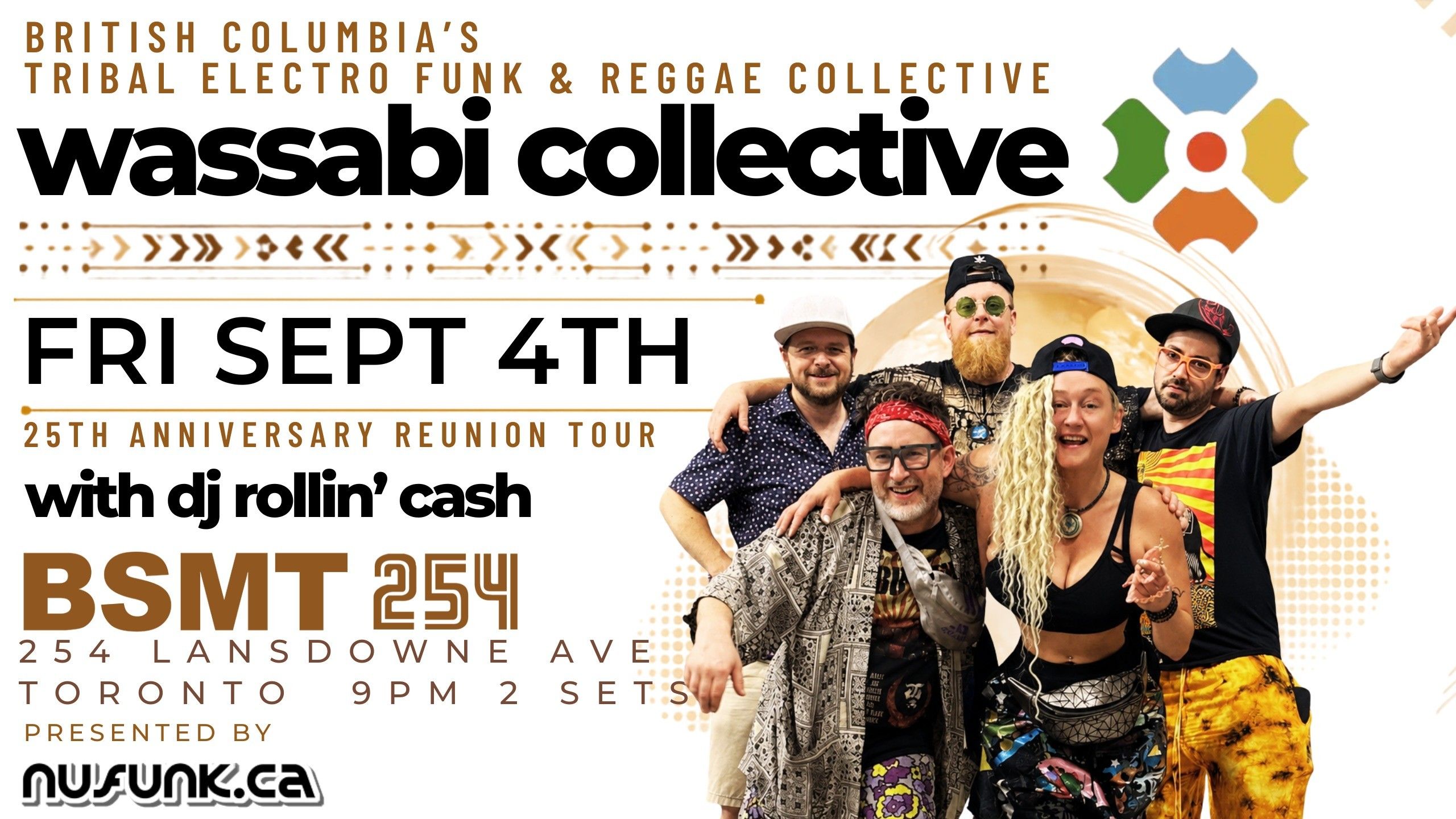 Wassabi Collective with DJ Rollin' Cash at BSMT254 event