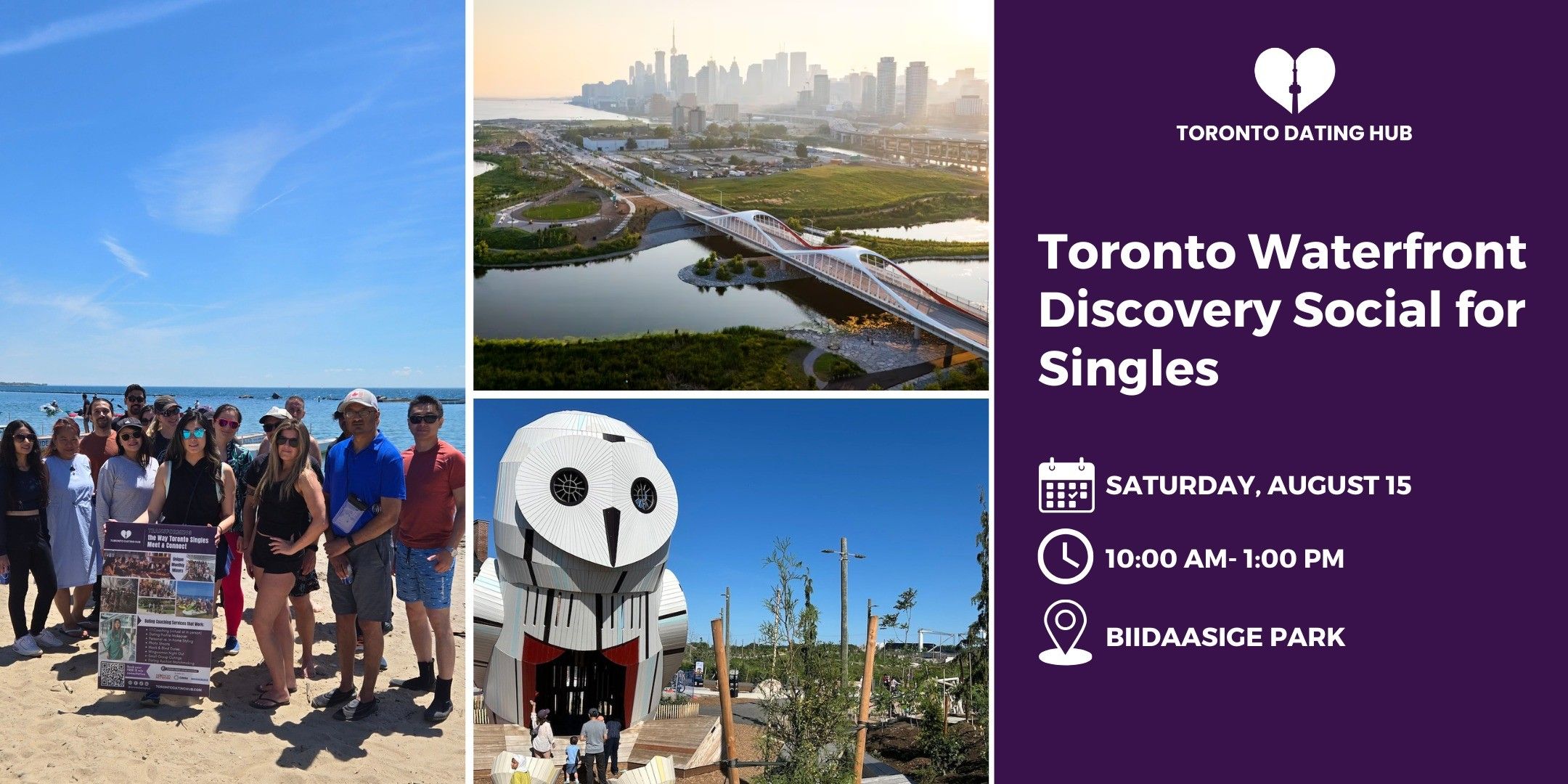 Waterfront Discovery Social for Singles event