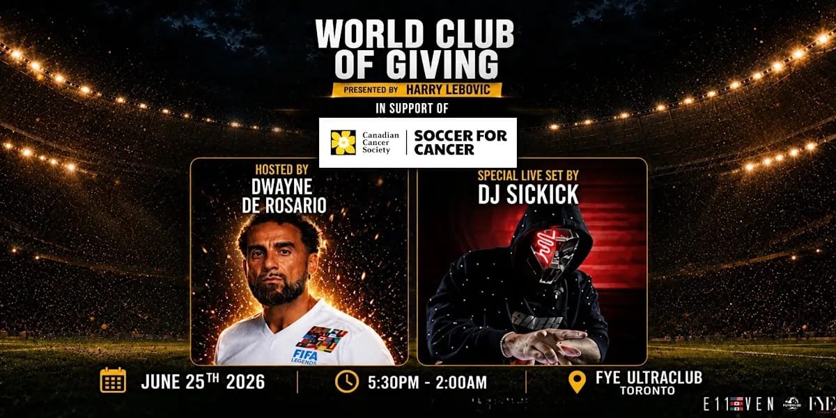 World Club of Giving – Hosted by Dwayne De Rosario event