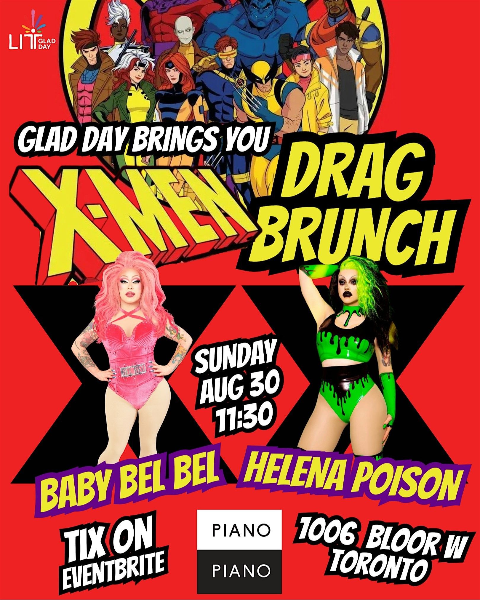 X-Men Drag Brunch hosted by Glad Day event