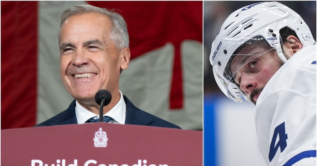 Mark Carney draws comparison between aging VIA Rail fleet and the Maple Leafs